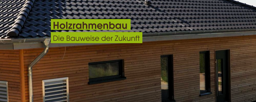 Haus im Holzrahmenbau gefertigt