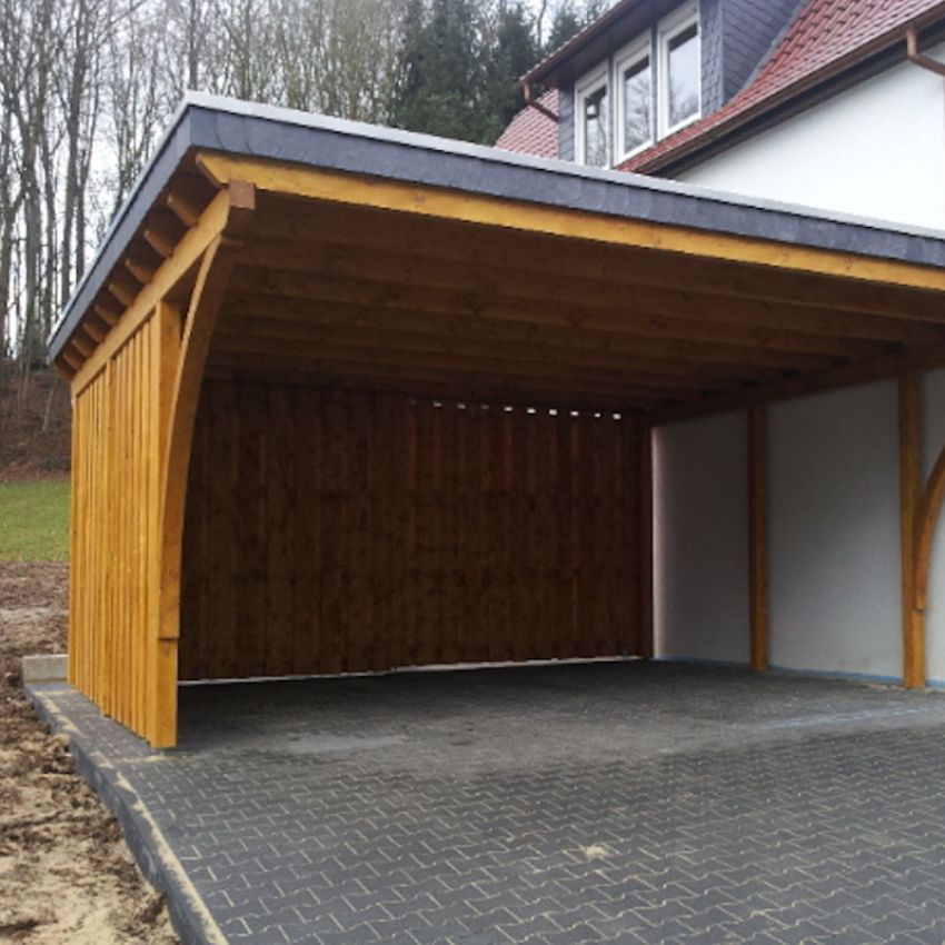 Carport am Haus