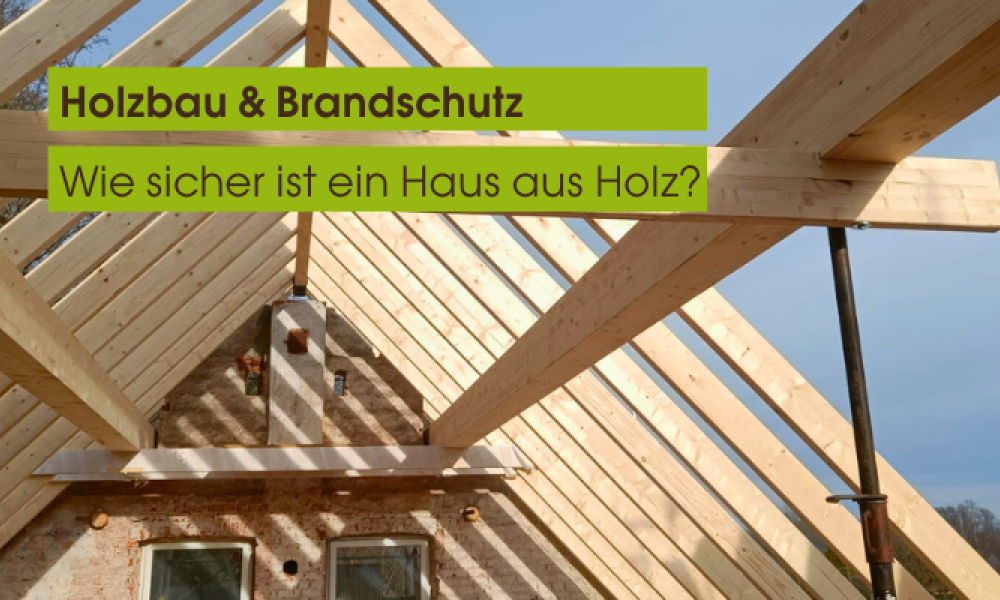 Visualisierung: Holzhaus mit Brandschutz-Aufbau