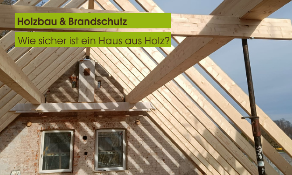 Visualisierung: Holzhaus mit Brandschutz-Aufbau