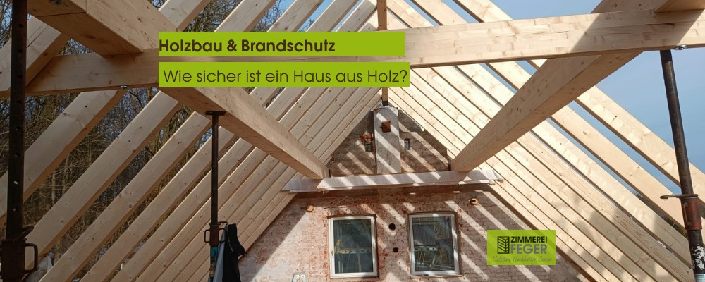 Visualisierung: Holzhaus mit Brandschutz-Aufbau